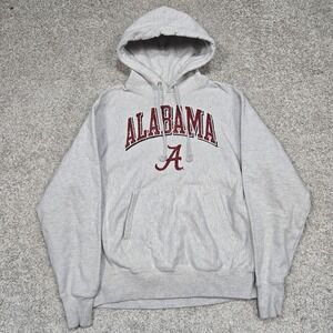 Alabama‎ Crimson Tide Hoodie adult Medium Champion Reverse Weave gray